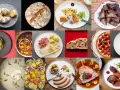 Vielfalt deutscher Gerichte: Von süßen Teilchen über deftige Eintöpfe bis zu Spargel und Braten.